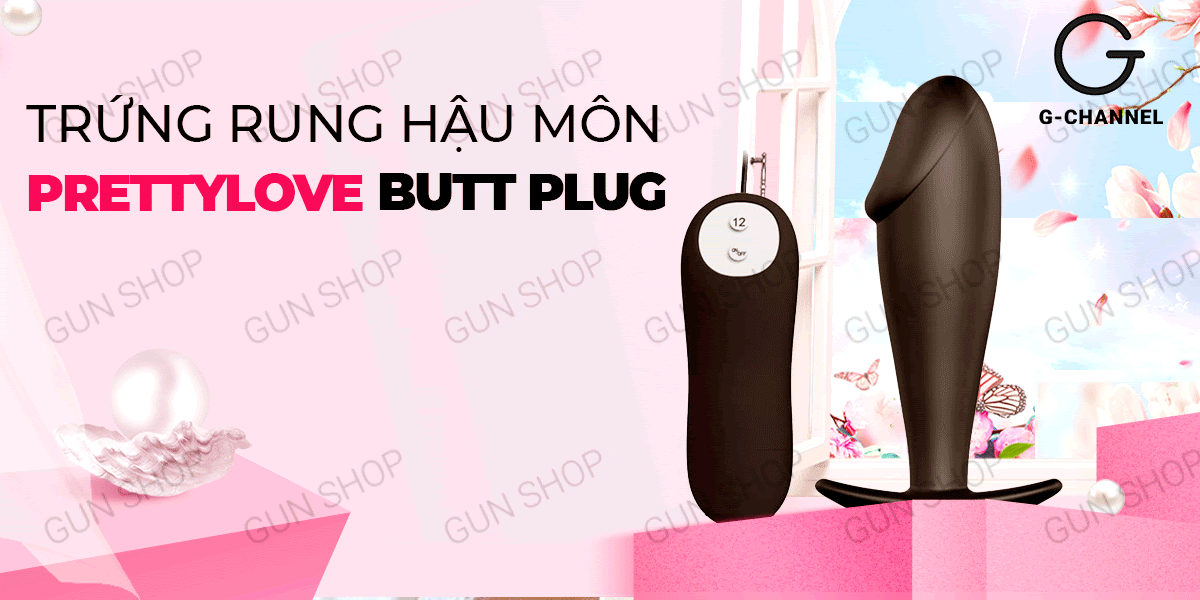 Nơi bán Trứng rung hậu môn rung mạnh chống nước pin - Pretty Love Butt Plug  giá sỉ