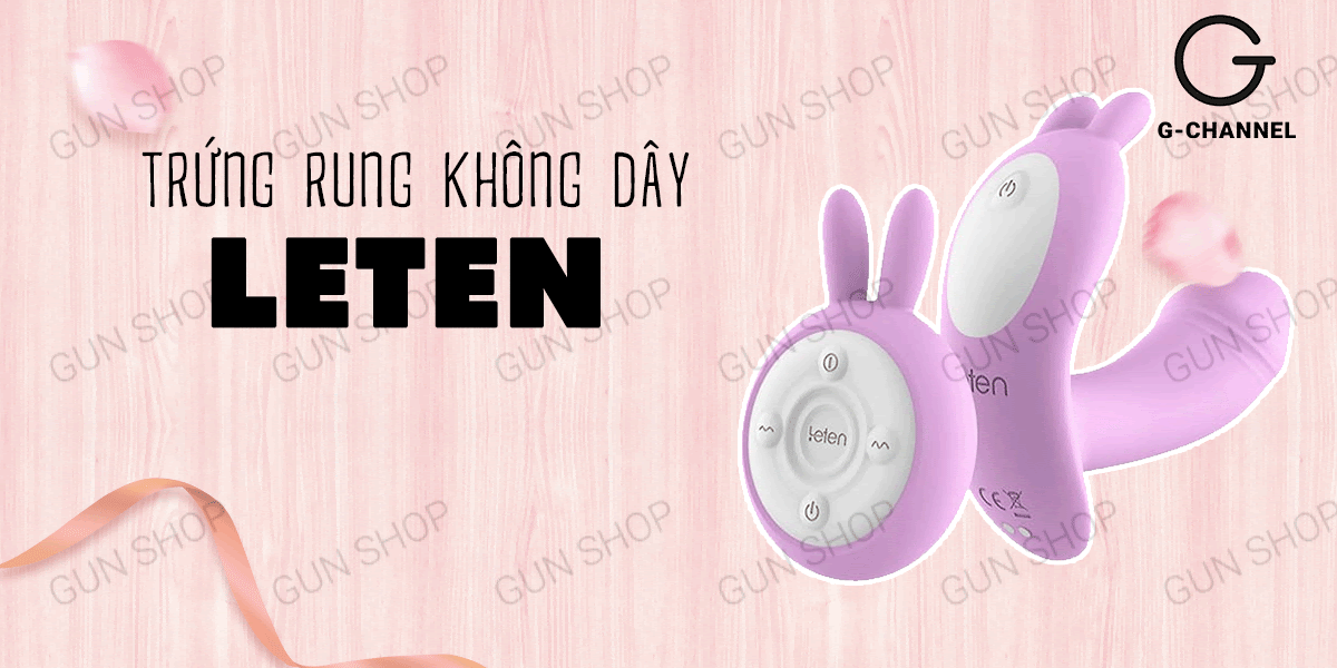 Leten trứng rung sạc điện không dây điều khiển từ xa ấm nóng