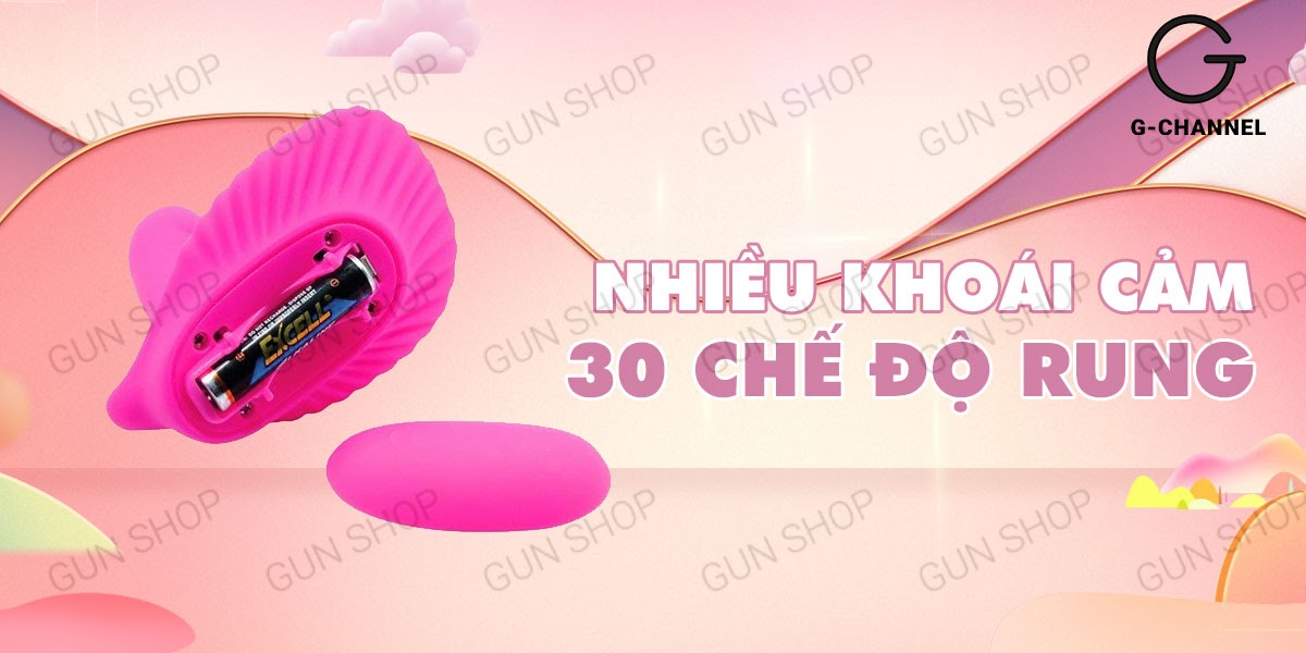 Cửa hàng bán Trứng rung điều khiển từ xa đa chế độ rung pin - Pretty Love ClamShell  cao cấp