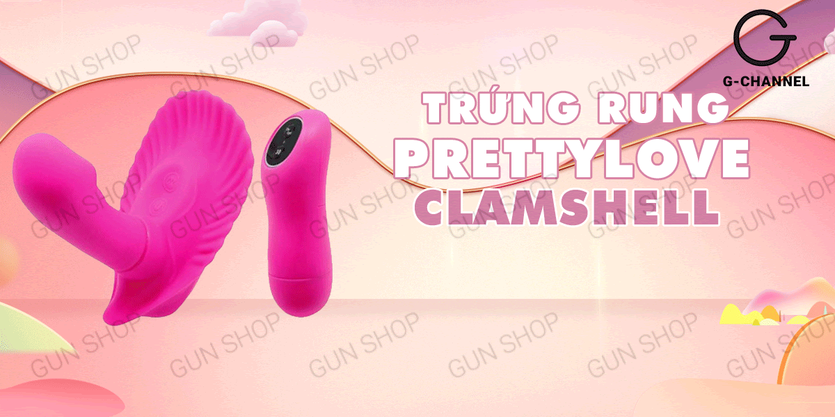 Cửa hàng bán Trứng rung điều khiển từ xa đa chế độ rung pin - Pretty Love ClamShell  cao cấp