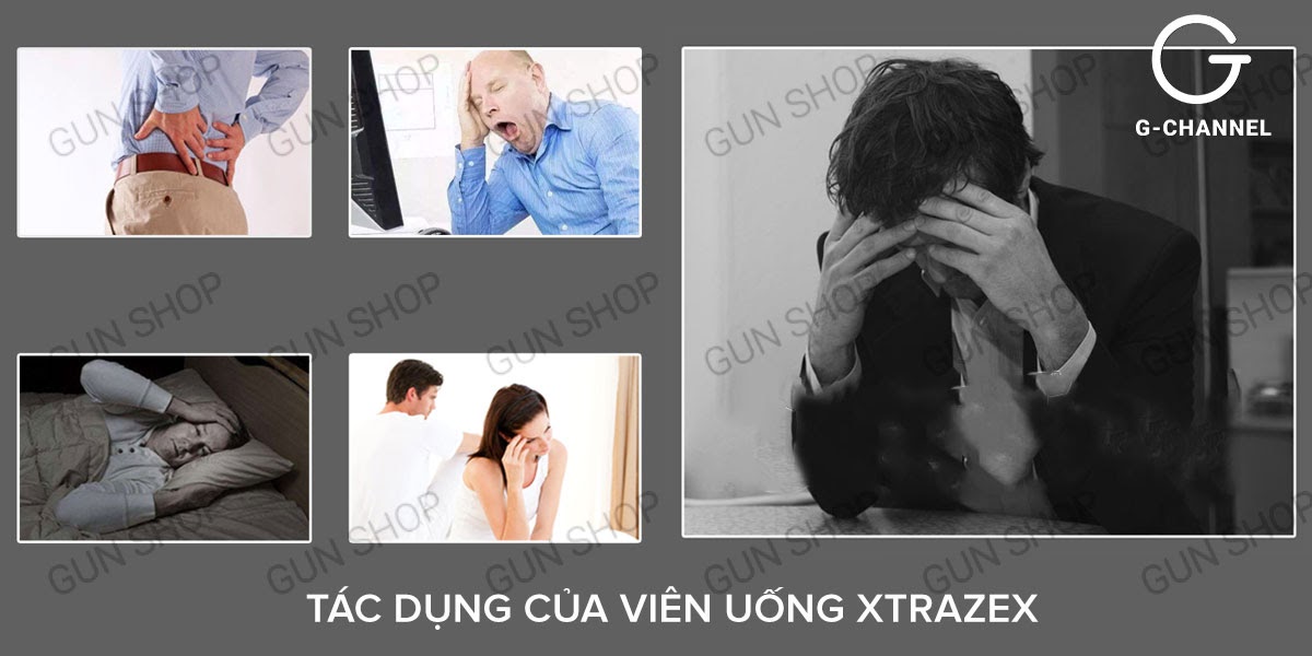 Bỏ sỉ Viên sủi hỗ trợ cương dương tăng cường sinh lý Xtrazex - Hộp 10 viên  loại tốt