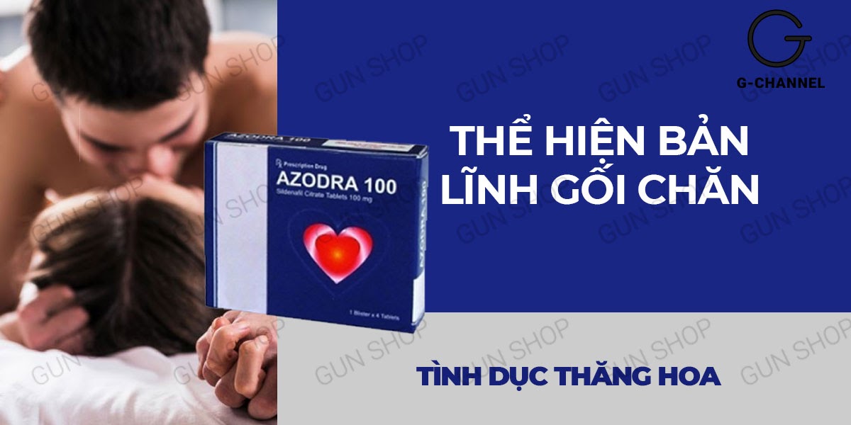 Sỉ Azodra 50mg viên uống hỗ trợ cương dương kéo dài thời gian tăng cường sinh lý - Hộp 4 viên chính hãng