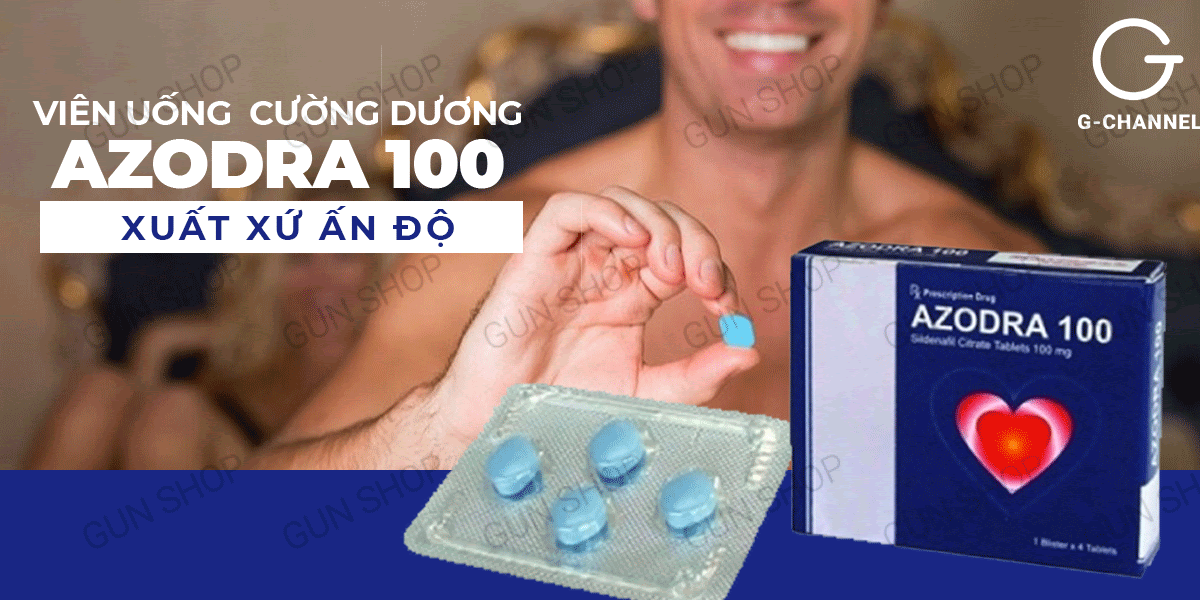 Sỉ Azodra 50mg viên uống hỗ trợ cương dương kéo dài thời gian tăng cường sinh lý - Hộp 4 viên chính hãng
