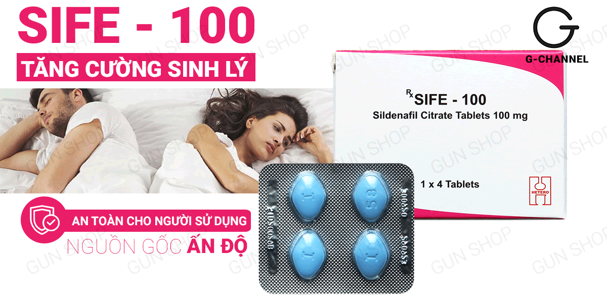 Viên Uống Sife 100 Tăng Cường Sinh Lý Nam - Hộp 4 Viên