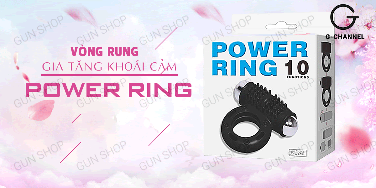 Vòng rung 10 chế độ rung Baile Power Ring kích thích mạnh mẽ