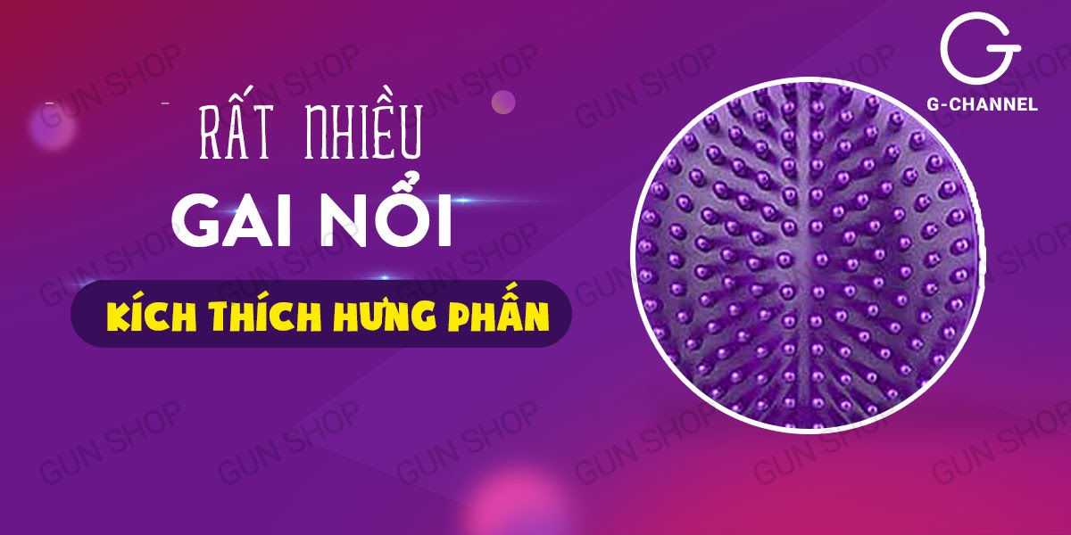 Vòng rung gai nổi sạc điện tăng khoái cảm mạnh mẽ Vibrating