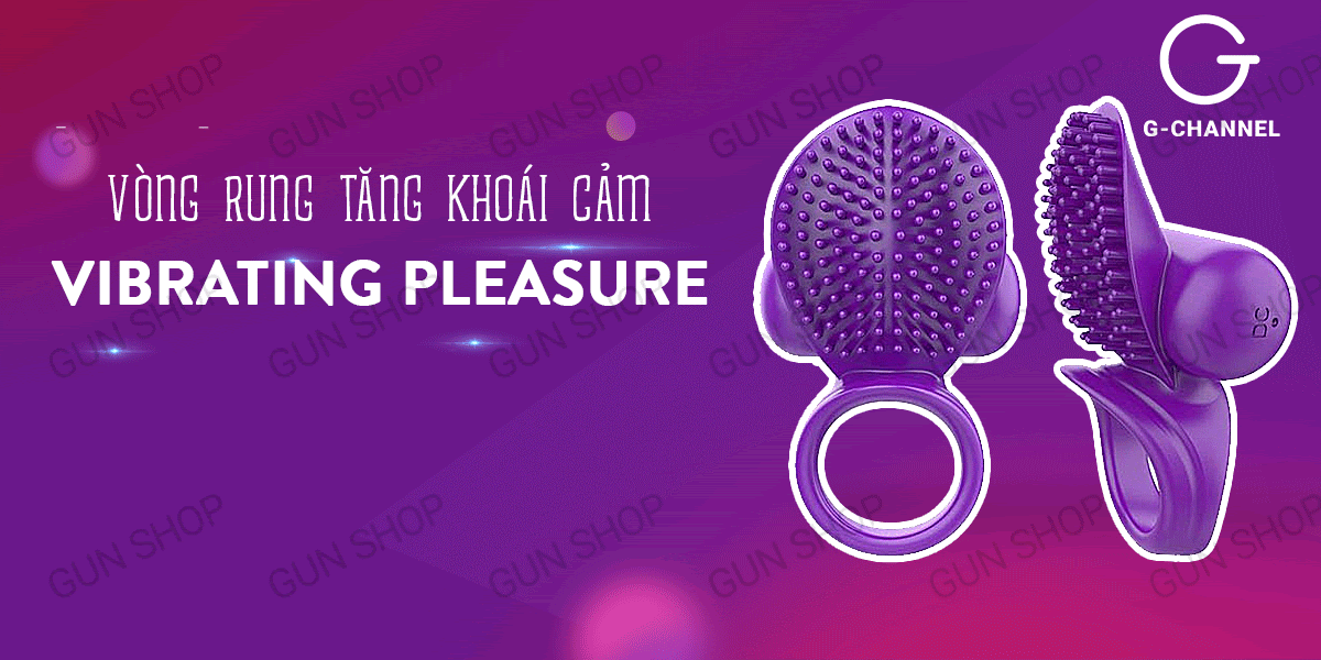 Vòng rung gai nổi sạc điện tăng khoái cảm mạnh mẽ Vibrating