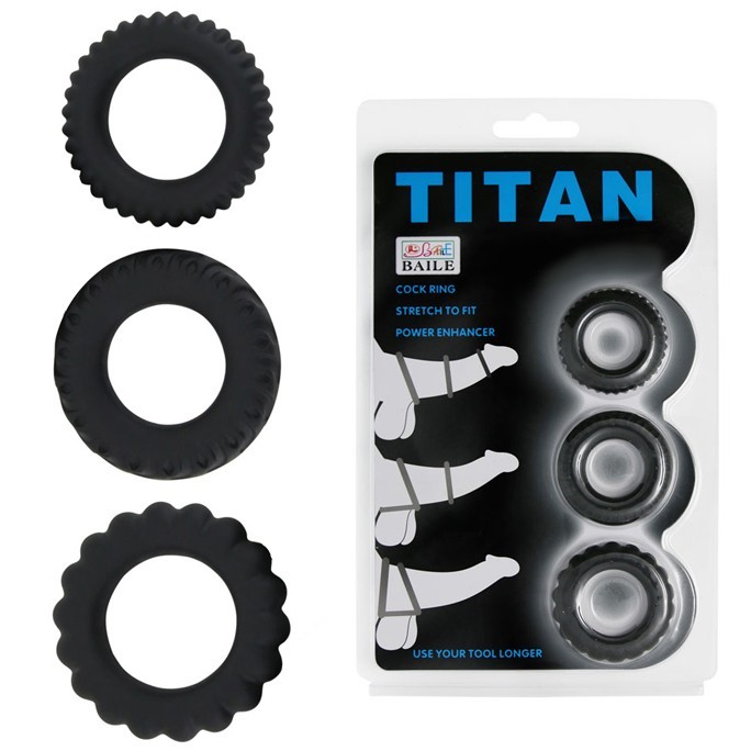 Bộ 3 vòng Titan tình yêu silicon chống xuất tinh sớm hiệu quả