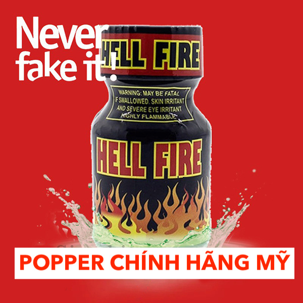  Cửa hàng bán Popper Hell Fire chai hít Hellfire 10ml review poppers Mỹ USA cao cấp giá rẻ hàng mới về