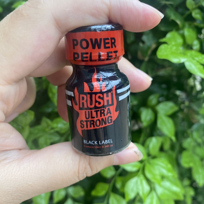 Chai hít kích thích Rush Ultra Strong Black Label 10ml chính hãng Mỹ USA PWD