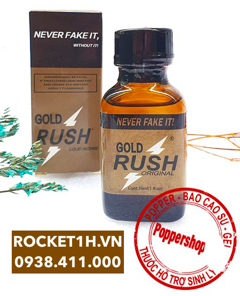 Sỉ Popper Gold Rush Liquid Incense 30ml nhập khẩu