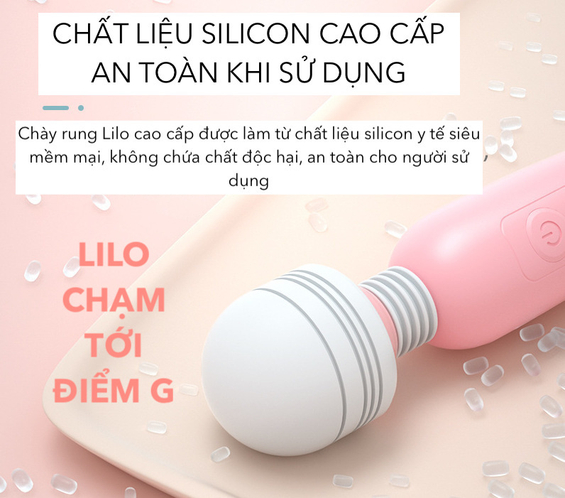 Bảng giá Chày rung tình yêu Lilo không dây giá rẻ sạc USB máy massage điểm G tốt nhất