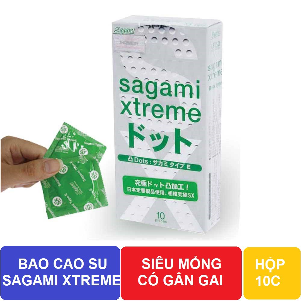  Giá sỉ Bao cao su Sagami Xtreme Type E 10c hàng xách tay