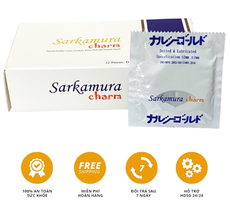 Phân phối Bao cao su gai Sarkamura Charm Nhật Bản giá rẻ