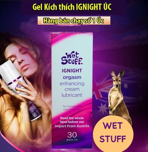 Kho sỉ Gel bôi trơn tăng khoái cảm cho nữ Wet Stuff Ignight 30g se khít âm đạo loại tốt