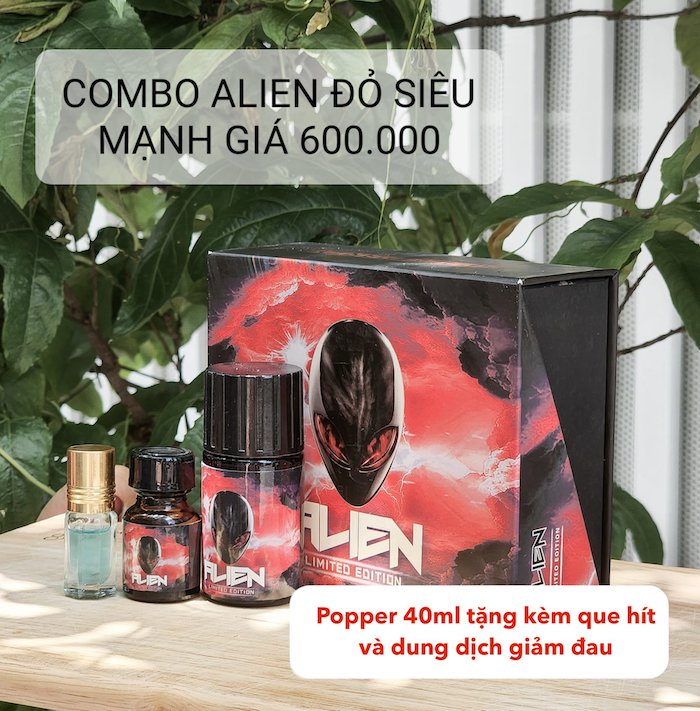 Thông tin Popper Alien đỏ Limited Edition 40ml dành cho Top Bot chính hãng giá rẻ mới nhất