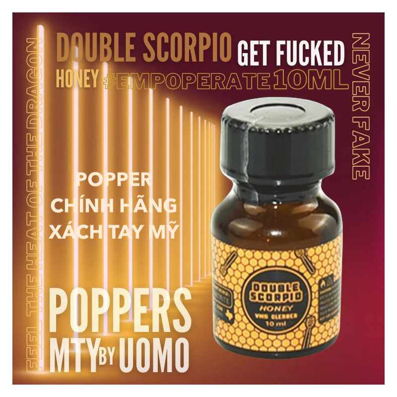 Thông tin Popper Double Scorpio Honey Gold 10ml bọ cạp vàng chính hãng Mỹ giá tốt