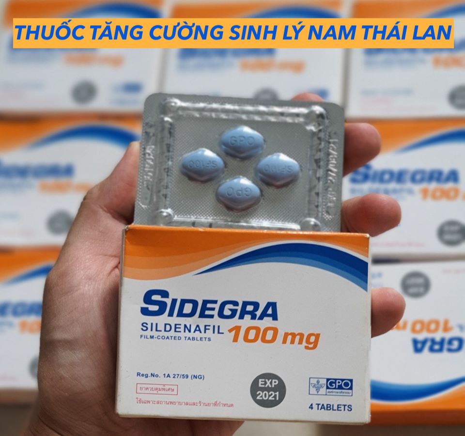 Thuốc tăng sinh lý nam Sidegra 50mg 100mg Thái Lan giá? Là thuốc gì?