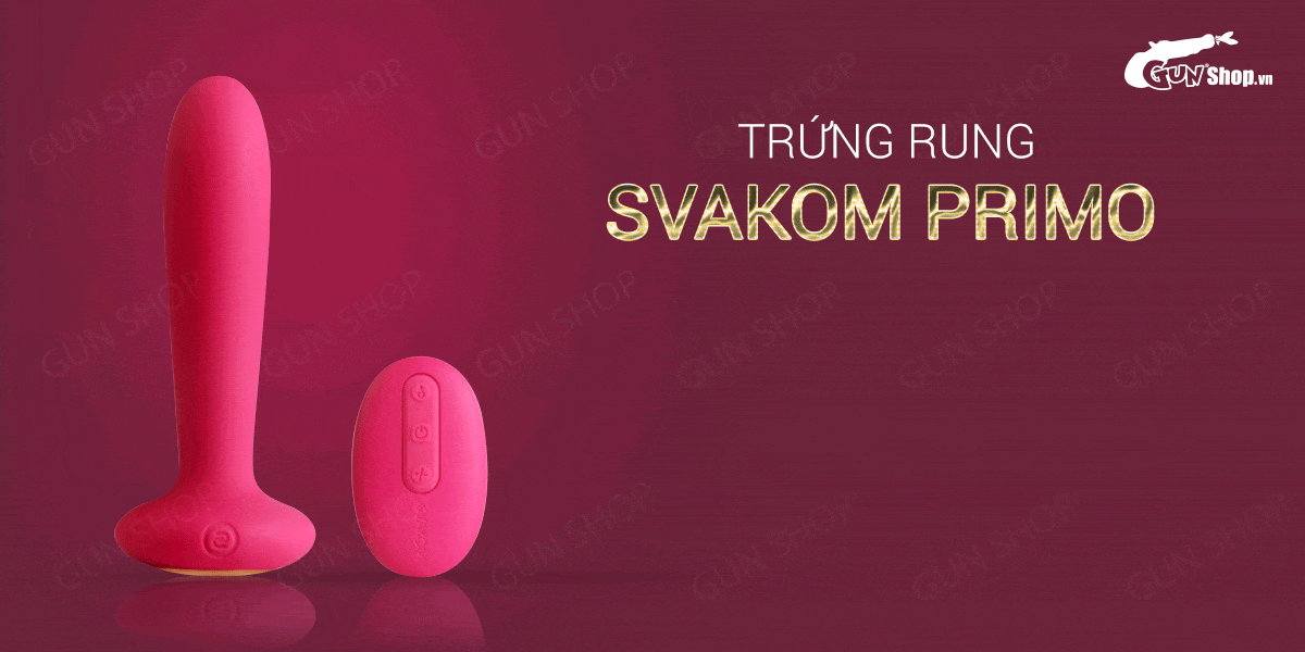  Thông tin Trứng rung điều khiển từ xa sưởi ấm hậu môn cao cấp - Svakom Primo hàng mới về