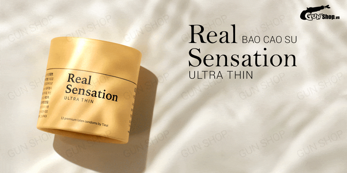  Nhập sỉ Bao cao su Real Sensation Ultra Thin - Siêu mỏng - Hộp 12 cái giá sỉ