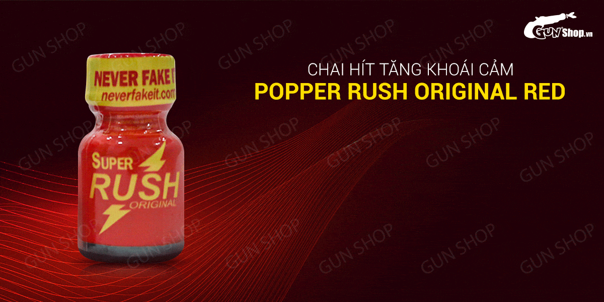  Mua Chai hít tăng khoái cảm Popper Rush Original Red - Chai 10ml hàng xách tay