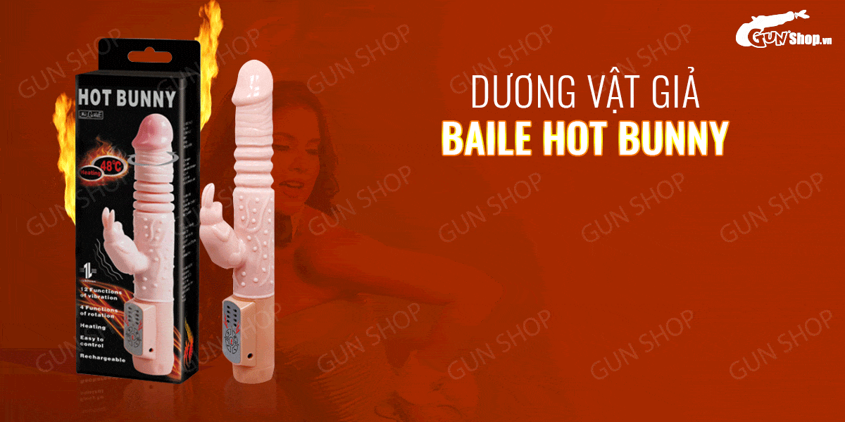  Thông tin Dương vật giả rung thụt phát nhiệt - Baile Hot Bunny giá rẻ