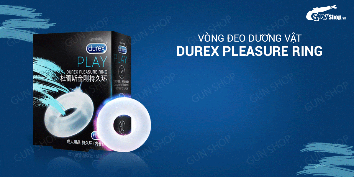  Thông tin Vòng đeo dương vật tăng khoái cảm kéo dài thời gian - Durex Pleasure Ring loại tốt