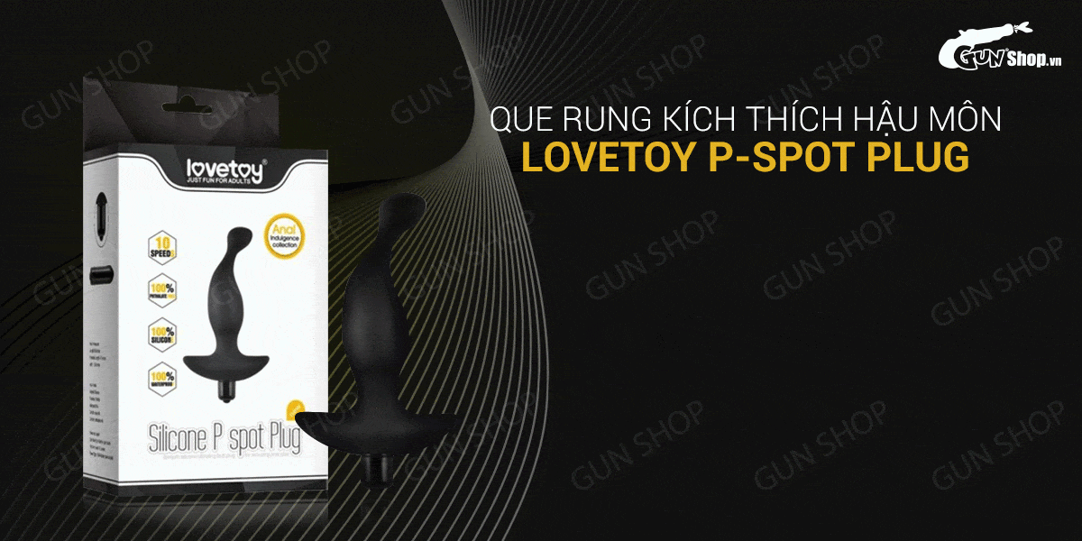  Sỉ Que rung kích thích hậu môn 10 chế độ rung dùng pin - Lovetoy P-Spot Plug mới nhất