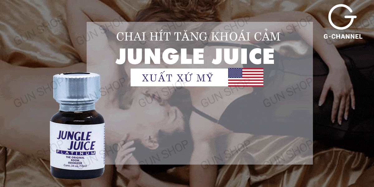 Phân phối Chai hít tăng khoái cảm Popper Jungle Juice Platinum - Chai 10ml chính hãng