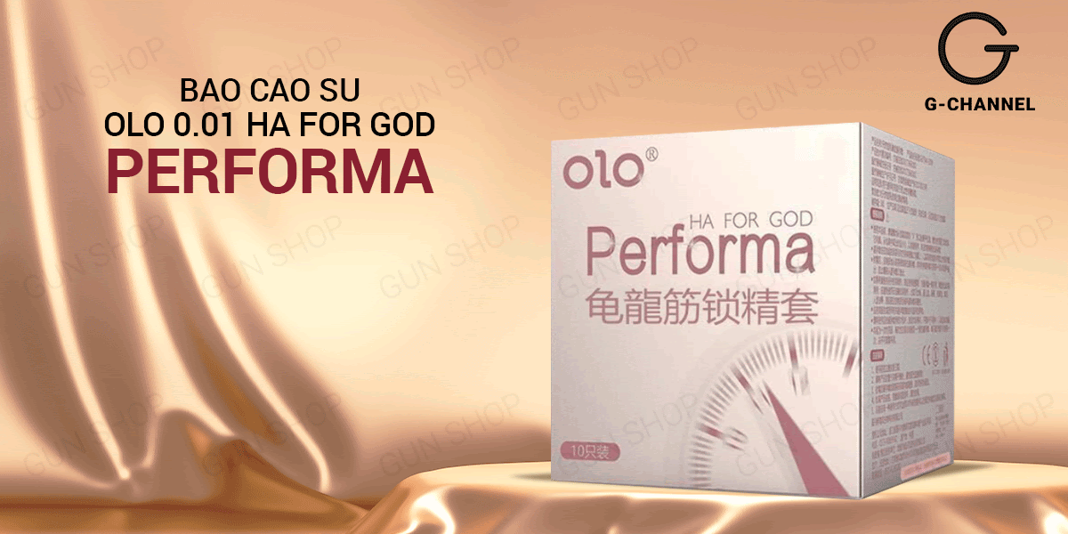  Cửa hàng bán Bao cao su OLO 0.01 Performa Ha For God - Siêu mỏng kéo dài thời gian - Hộp 10 cái giá tốt