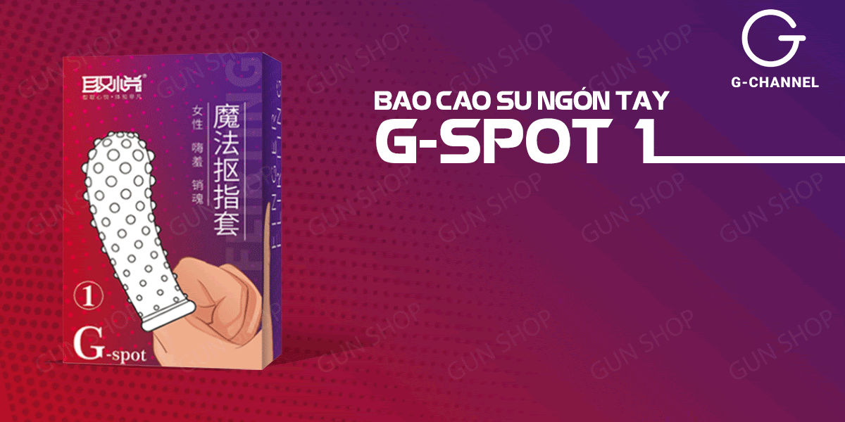 Cửa hàng bán Bao cao su ngón tay G-spot 1 - Gai nổi toàn thân - Hộp 1 cái nhập khẩu