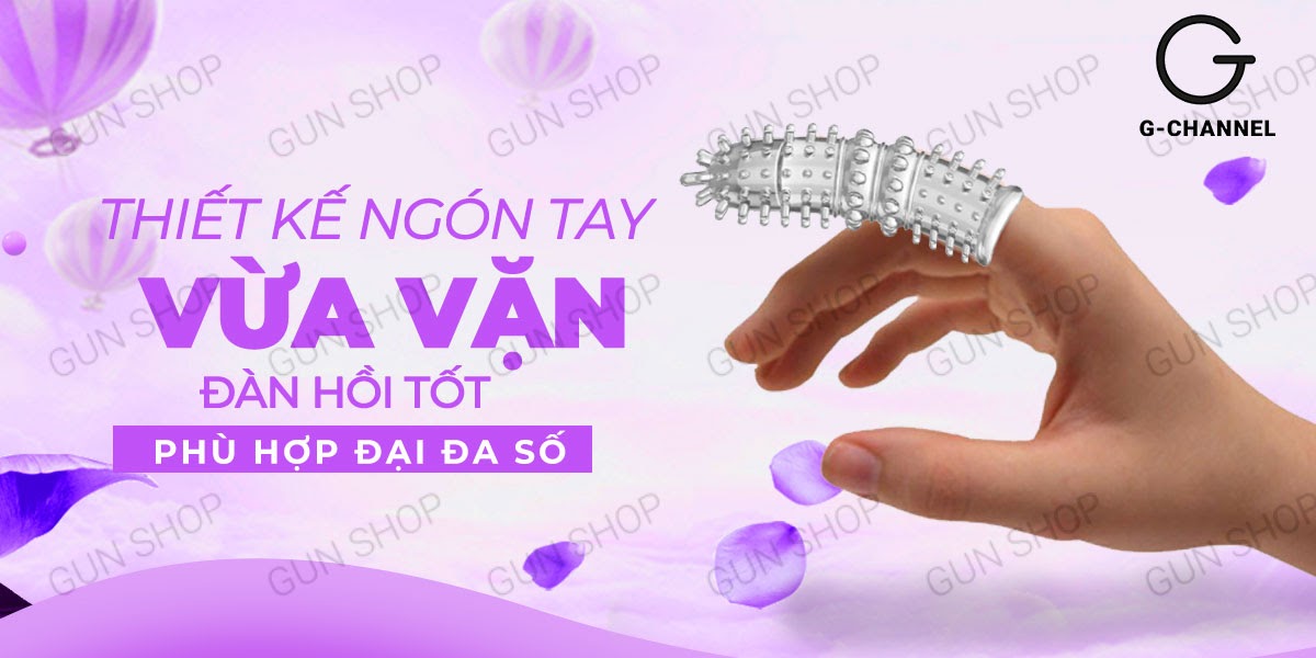 Nơi bán Bao cao su ngón tay Aichao A-spot 4 - Gai nổi lớn - Hộp 1 cái giá sỉ