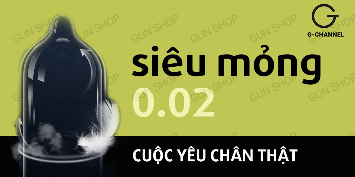 Kimono Vàng siêu mỏng 0.02mm hộp 12 cái bảo vệ tối ưu