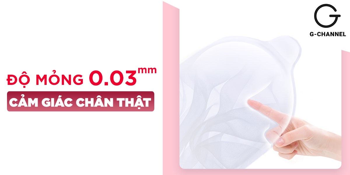 Bao cao su Sagami Exceed 2000 siêu mỏng an toàn thoáng mát hộp 12