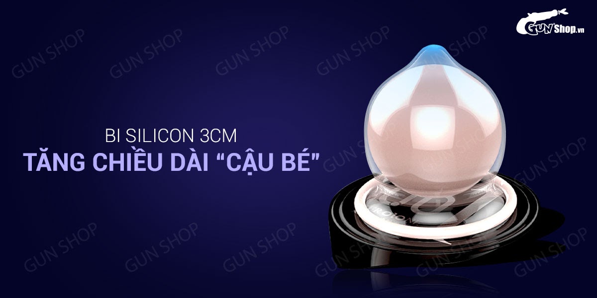 Bao cao su OLO siêu mỏng 0.01 bi nổi tăng cảm giác 3cm hộp 10