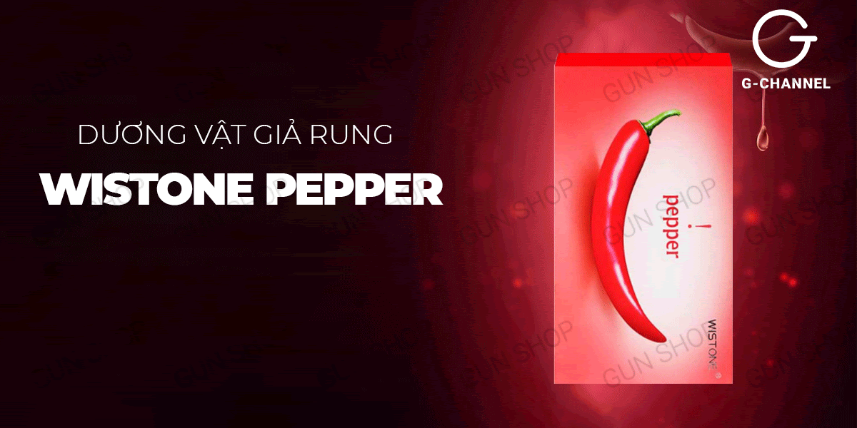  Giá sỉ Dương vật giả rung hình quả ớt đa chế độ rung sạc điện - Wistone Pepper hàng xách tay