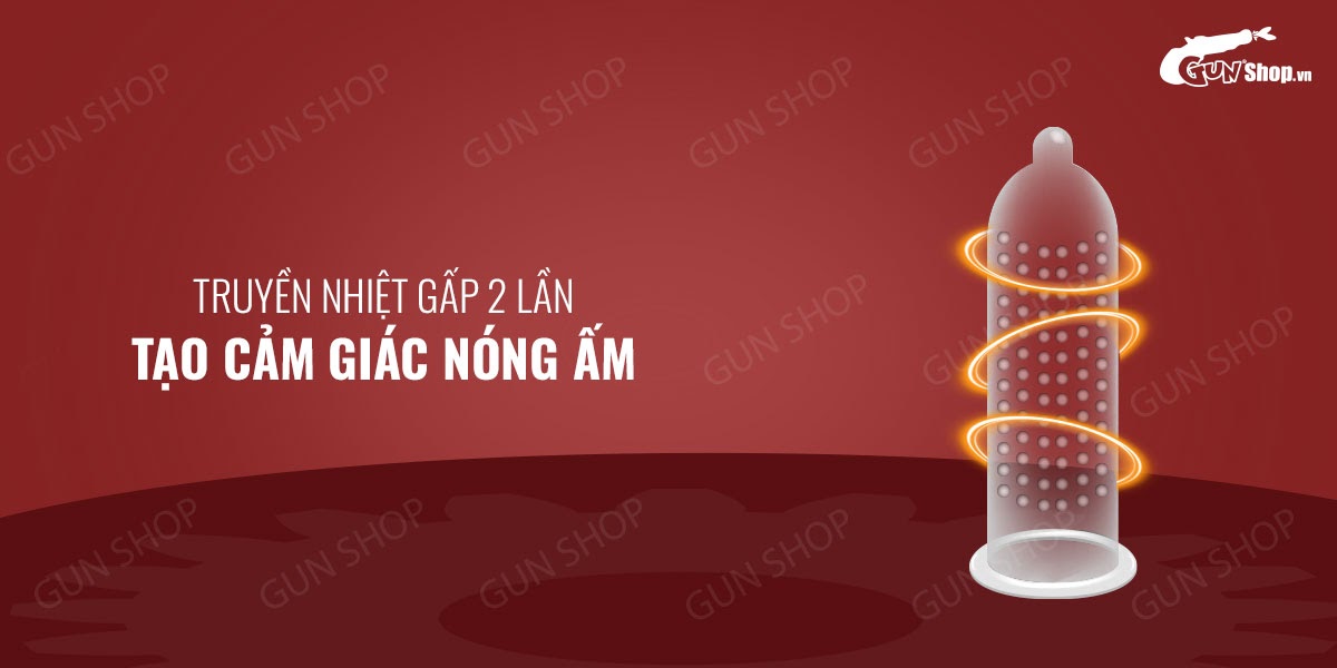 Bao Cao Su OLO 0.01 Large Bump Kích Dục Siêu Mỏng - Hộp 10 Cái