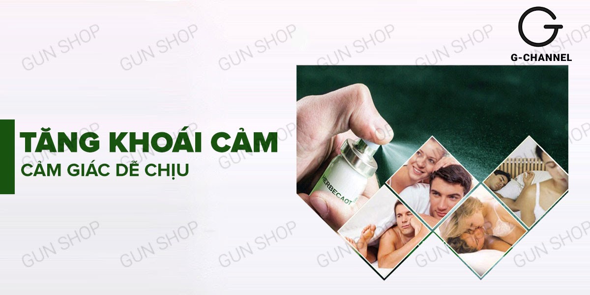 Herbecaot Đài Loan 15ml Chai xịt kéo dài thời gian nam