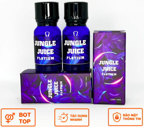 Bán Chai hít tăng khoái cảm Popper Jungle Juice Platium - Chai 10ml tăng khoái cảm loại tốt