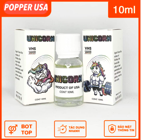  So sánh Popper Unicorn chai hít kích thích chính hãng Mỹ 10ml mới nhất