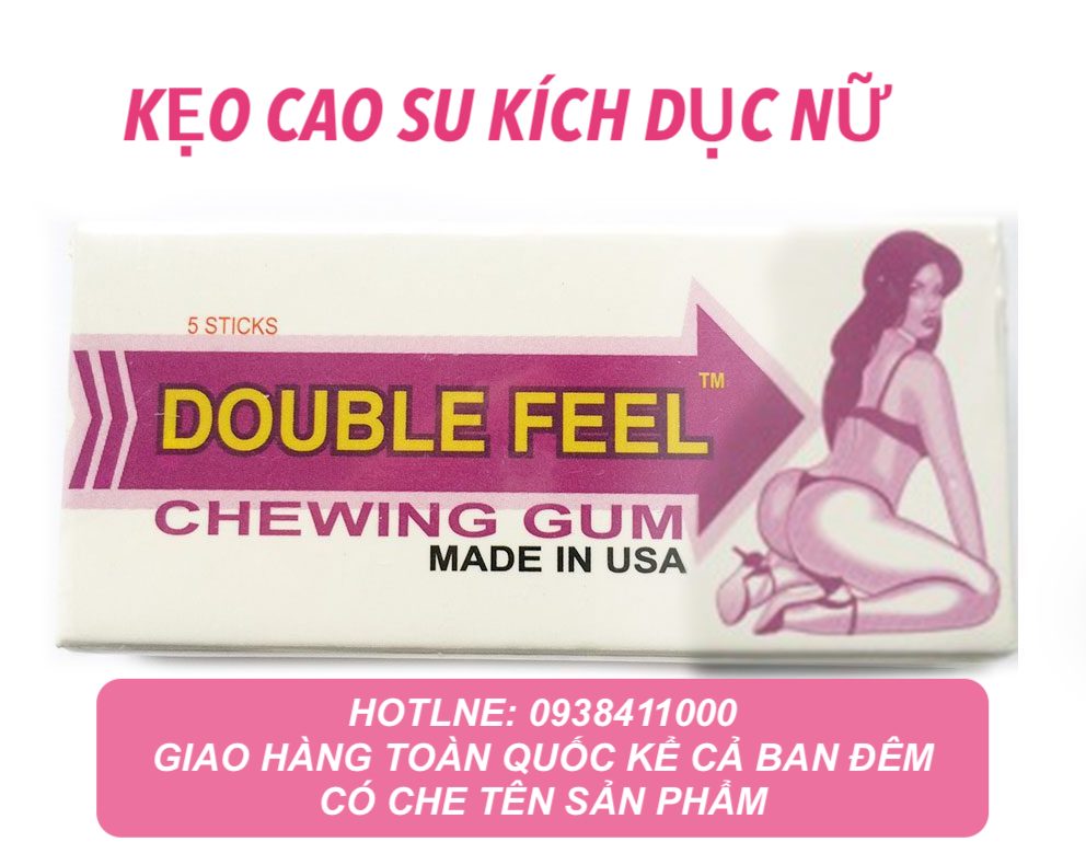  Kho sỉ Singum Double Feel Chewing Gum kẹo cao su kích dục nữ chính hãng Mỹ loại tốt