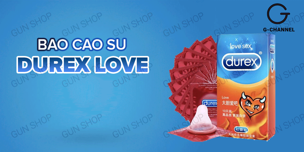  Mua Bao cao su Durex Love - Siêu mỏng hương vani - Hộp 10 cái hàng mới về