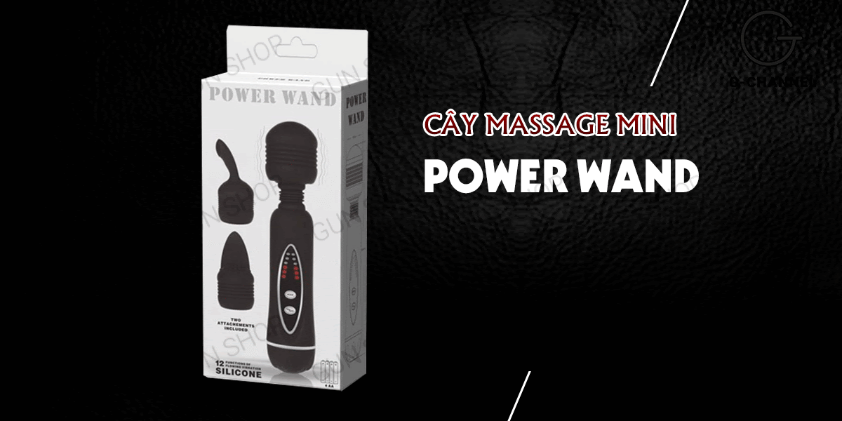  Thông tin Cây massage mini rung 12 chế độ Power Wand chày rung tình yêu chính hãng nhập khẩu