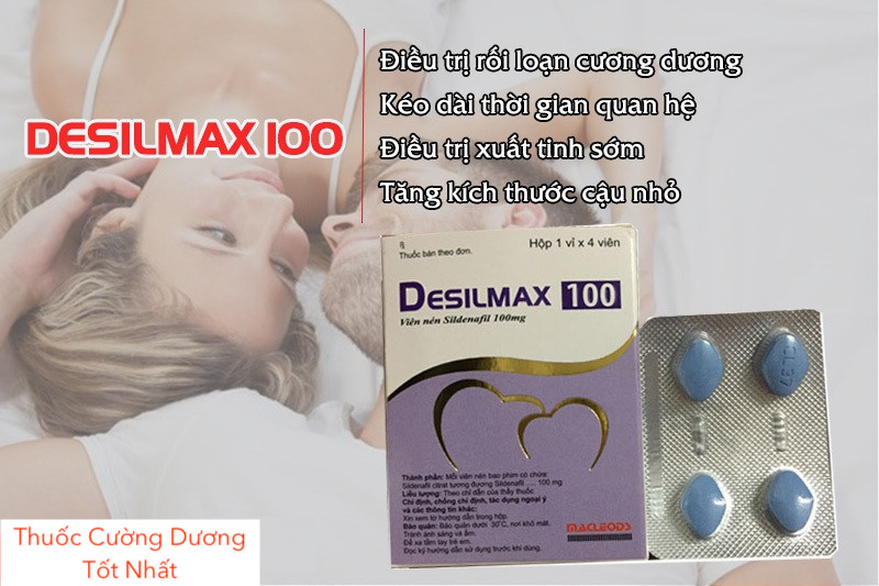 Đại lý Thuốc Desilmax 100mg cường dương Ấn Độ 100 50 mg tăng sinh lý tốt nhất mới nhất