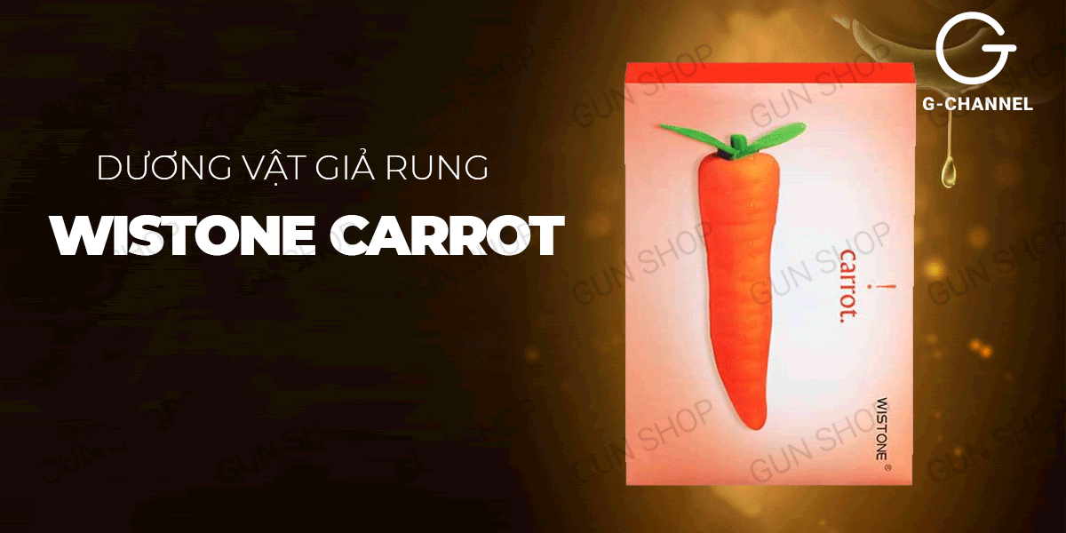  Review Dương vật giả ngụy trang rung đa chế độ hình quả cà rốt - Wistone Carrot mới nhất