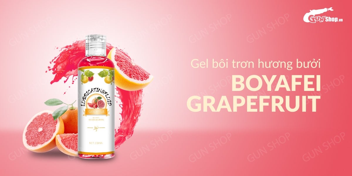  Phân phối Gel bôi trơn hương bưởi - Boyafei Grapefruit - Chai 200ml hàng mới về