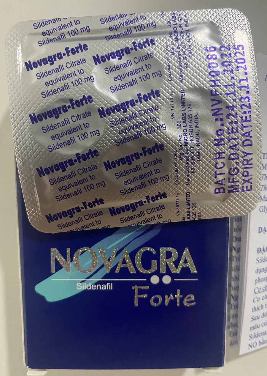 Cung cấp Thuốc Novagra Forte 100mg cương dương Ấn Độ chống xuất tinh sớm tăng sinh lý loại tốt