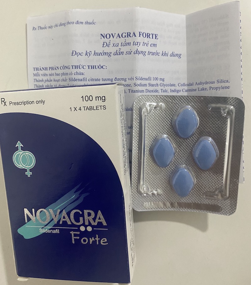 Thuốc Novagra Forte 100mg cương dương chống xuất tinh sớm tăng sinh lý