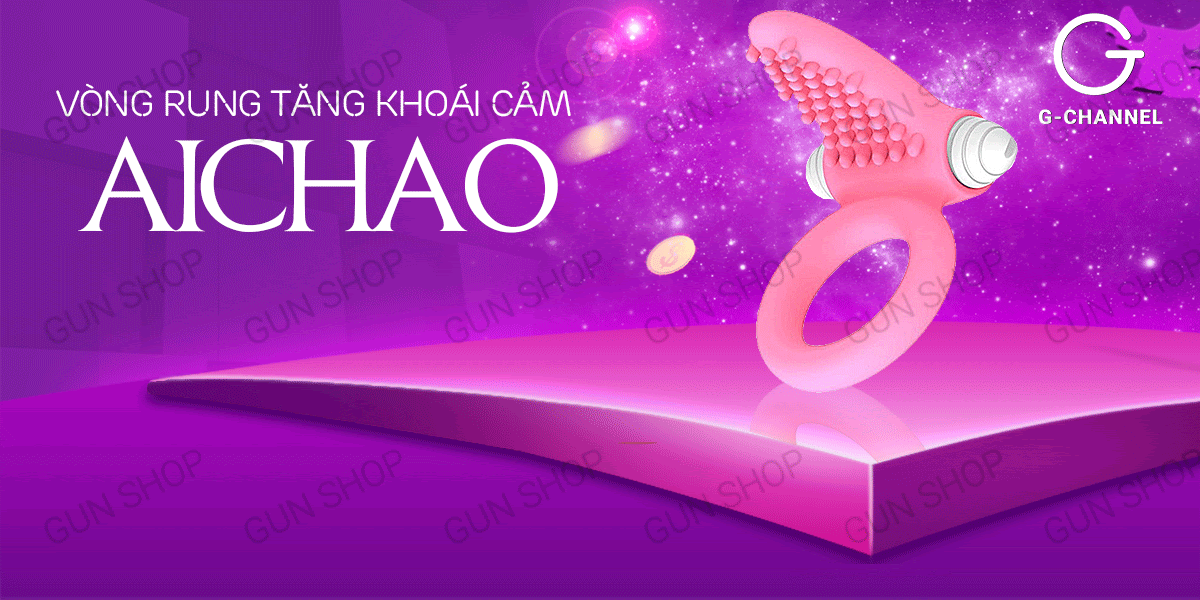  Giá sỉ Vòng rung tăng khoái cảm Aichao - Rung mạnh gai nổi lớn pin loại tốt