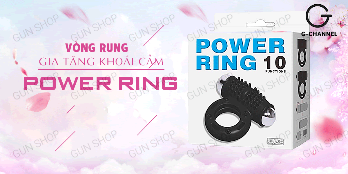  Bảng giá Vòng rung tăng khoái cảm 10 chế độ rung pin - Baile Power Ring nhập khẩu